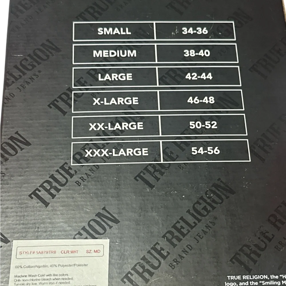 NWT, True Religion 5‎ Pack Premium Tank Tops